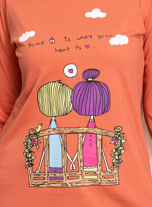 Ginger Printed Long - Sleeve Design 33 - Khotwh